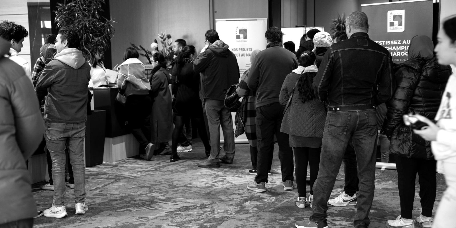 Visitors at the exhibitor stands of the Morocco Real Estate Show